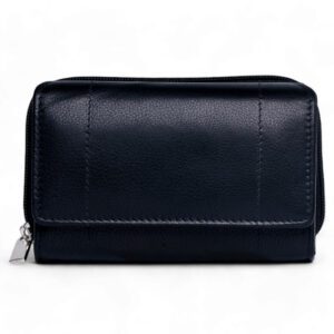 Long Leather Wallet – Turquoise Blue